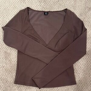 BDG Out From Under Je T'aime V-Neck Top